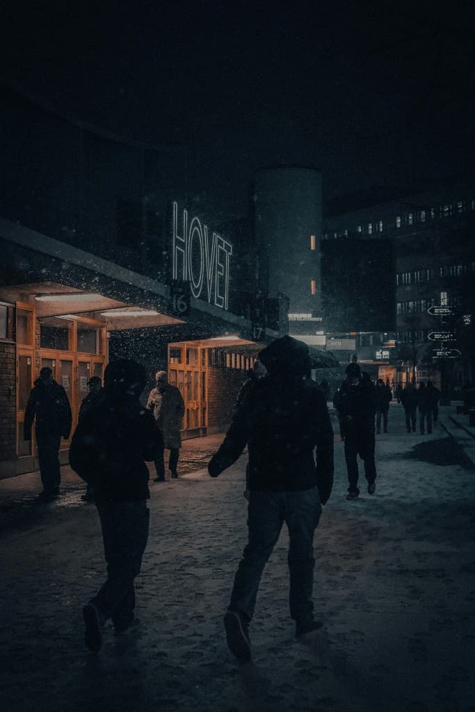 Stockholm winter night